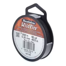 Beadalon Wildfire 008inch Black 50yard