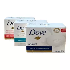 Jabon Dove En Barra 3x90gr Perfumeria Mayorista