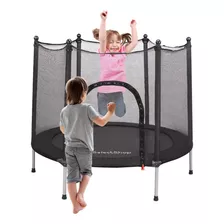 Trampolín Brincolín Tumbling Niños Infantil Red De Seguridad Color De La Lona De Salto Negro