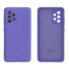 Capa Capinha De Silicone Compatível A52 /a52s Int. Aveludad0 Cor Roxo