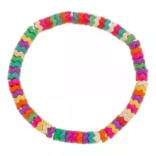 Pulseira Liza Resina Multicolorida Piuka Comprimento 7 Cm Diâmetro 7 Cm