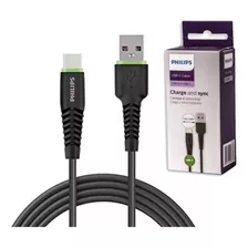 Cable Philips Usb Tipo C Mallado Original 1,2m Carga Rapida 