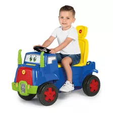 Carrinho Para Passeio Infantil Caminhão 2 Em 1 Pedal Buzina