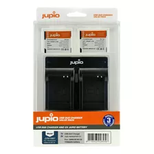 Jupio Pair Of Dmw-bcm13e Batteries & Usb Dual Charger Value