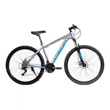 Bicicleta Mtb Vision Oxy Plata Freno Disco Aro 29