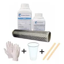 Kit Reparo - Resina Epóxi + Fibra De Carbono - Completo