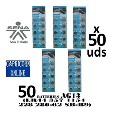 50 Pilas Baterías Ag13 (lr44/ A76/ 357/ Sr44/228/ 280-62)