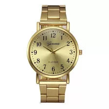 Reloj Geneva Amarillo Elegant Regalo P/mujer - Geneva