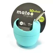 Mate De Silicona Mateo Con Bombilla Varios Colores