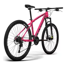 Bicicleta Alumínio Aro 29 Gts 21 Vel Freio A Disco Ride 19 C Cor Rosa Neon Tamanho Do Quadro 21