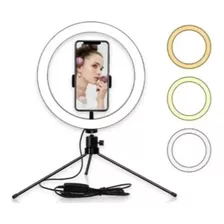 Luz Para Gravar Vídeo De Maquiagem + Suporte Celular + Tripé