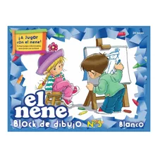 Block Dibujo N°5 El Nene 24 Hojas Blancas Pack X 10 Unidades