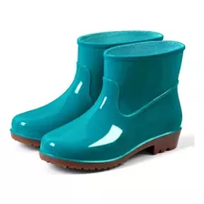 Botas De Chuva Curtas Impermeáveis Femininas Antiderrapantes