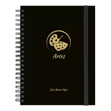 Caderno Universitário Plus Personalizado Profis. Ouro 10 Mat