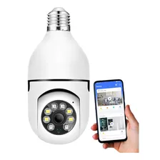 Camera Ip Inteligente Lampada Panoramica Yoosee Wifi Espiã. Cor Branca