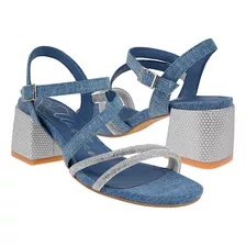 Sandalias Dama Clasben Madeline Textil Plata