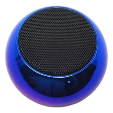 Mini Caixinha Som Bluetooth Metal Amplificada 3w Al 2022 Cor Azul