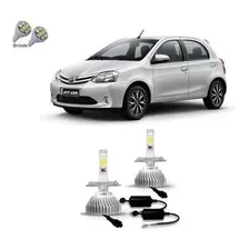 Kit Lâmpada Super Led Farol Alto E Baixo H4 Led Toyota Etios