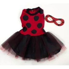 Fantasia Ladybug Tutu Infantil C/mascara