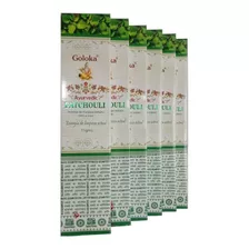 Incenso Goloka Ayurvedic Massala Patchouli Cx.6un.15g