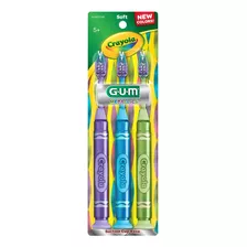 Gum Crayola Cepillo De Dientes Metálico Para Niños, Juego De