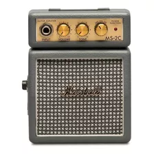 Amplificador Marshall Micro Amp Ms-2 Transistor Para Guitarra De 1w Color Gris Oscuro