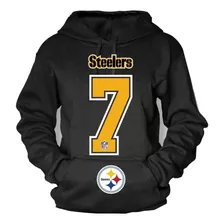 Hoodie Steelers Nfl 7 Roeth 90 Watt 97 Heyward Sudadera