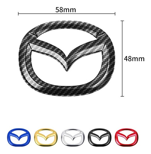 Emblema Volante Mazda 2 3 6 Cx3 Cx5 2012 2023 Varios Colores Foto 8