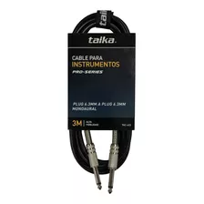 Cable Taika 3 M Para Guitarra Bajo Instrumentos Tkc-633