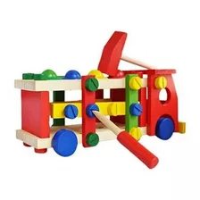 Juego Didáctico Camión De Madera Desmontable Montessori