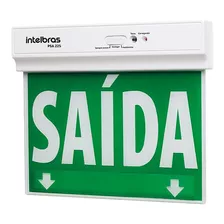 Placa De Sinalização Sempre Acesa Intelbras Psa 225 Dupla Fa Cor Branco