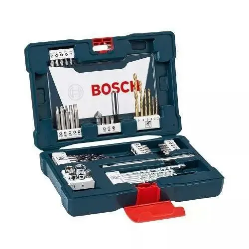 Set V-line Bosch Titanio 48 Accesorios Perforar Atornillar