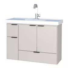 Mueble De Baño Orquidia Lavatorio Suspendido Con Bacha 80cm