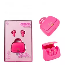 Audífonos Bluetooth Barbie Auriculares En Su Bolso Rosa