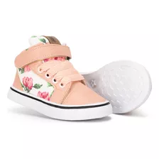 Zapatillas Para Bebes Botita Flor Nude Talle Del 17al 26