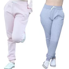 Kit 2 Calça Feminina Moleton Cintura Alta Flanelada Promoção