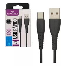 Cabo Carregador Rápido Usb Tipo C 1 Metro Reforçado Cobre