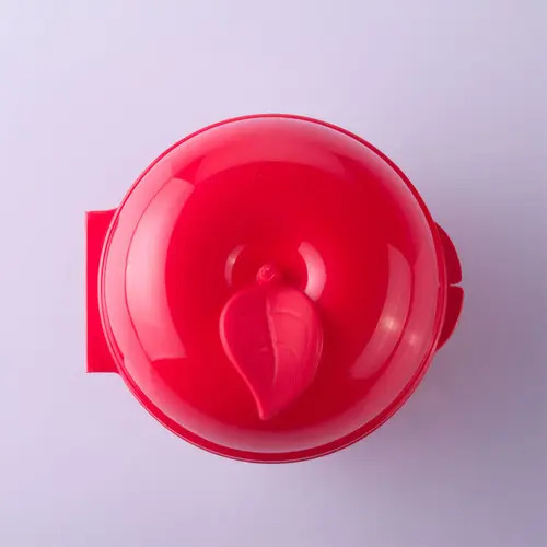 Porta Mix Maça Fruta Lanche Escola Marmita Fitnees Vermelho
