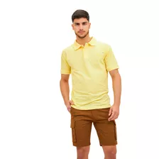 Bermudas Cargo Hombre Gabardina Wellington Polo Bolsillos