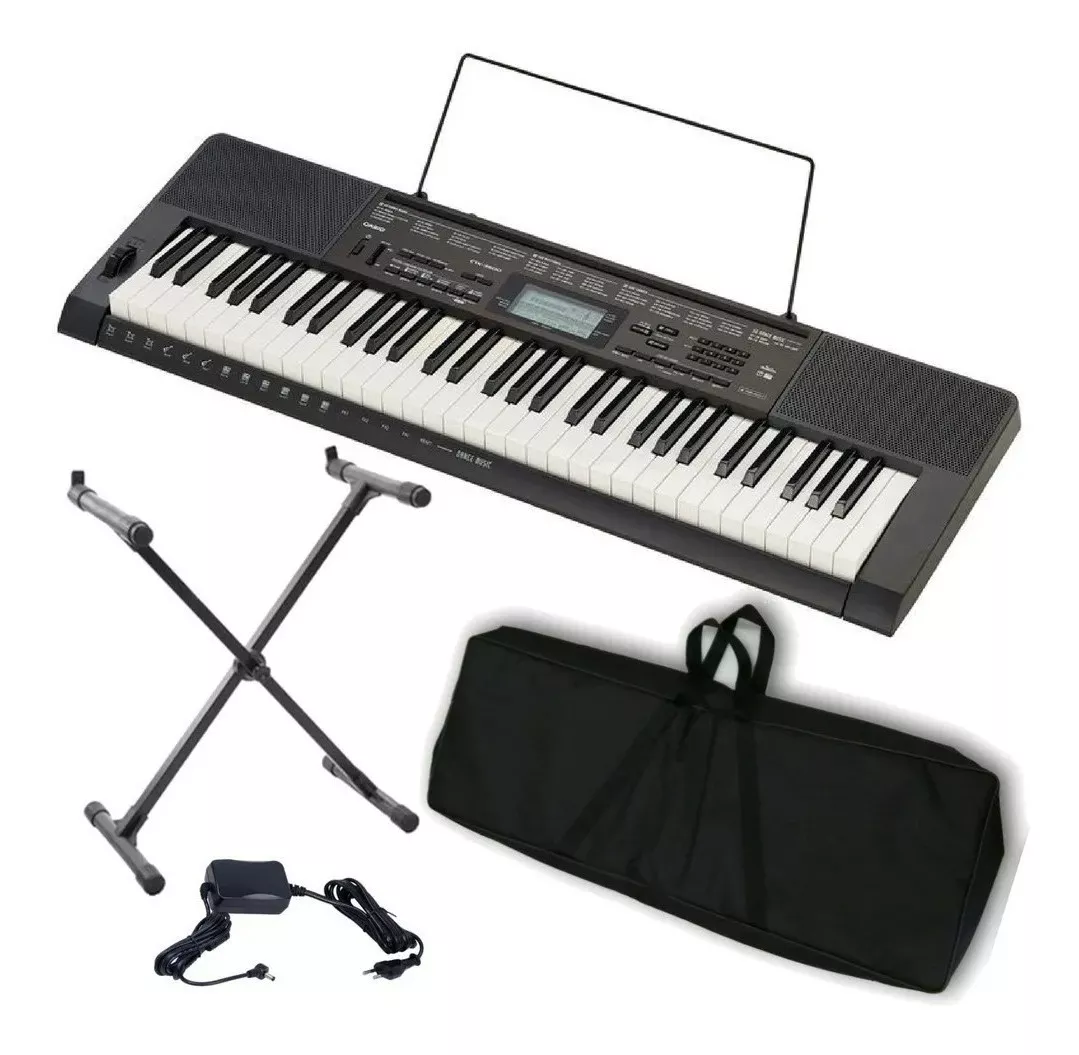 Teclado Piano Casio Ctk 3500 Sensibilidad Usb Kit Completo!