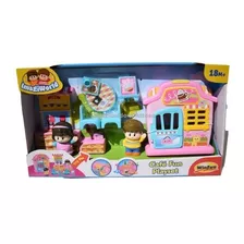 Playset Cafeteria Con Luz Y Melodias + 2 Muñecos Win Fun