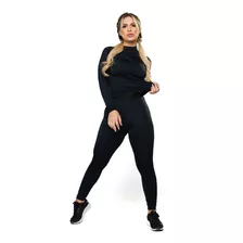 Conjunto Calça E Blusa Térmica Feminino Uv Segunda Pele