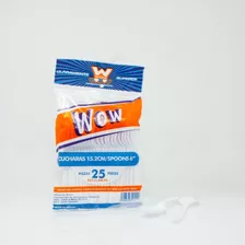 Cuchara Mediana Wow Alto:14.5cm Reciclables 1000pz 40/25