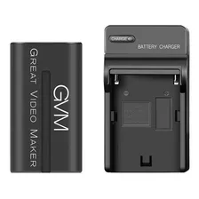 Batería Gvm Np-f970 De 6600 Mah Con Cargador De Viaje