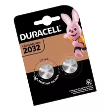 Pilha Bateria Duracell Moeda Cr2032 Cartela C 2 Pilhas