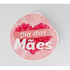 1000 Etiquetas Adesivas Rótulos Dia Das Mães Redondos 4x4cm