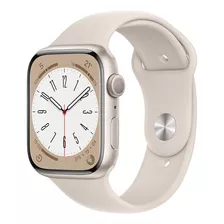 Apple Watch Series 8 45 Mm Correa Deportiva Blanco Estelar 