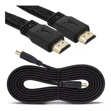 Cabo Hdmi 5 Metros Tipo Flat 1080p 3d 4k Full Hd 1.4 Ultra 