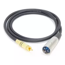 Cable Canon Xlr Macho A Rca Macho 1 Mt Bafle Mixer Potencia