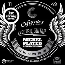 Cuerdas Guitarra Electrica 11-49 Nickel Plated Ac11 Cifuente